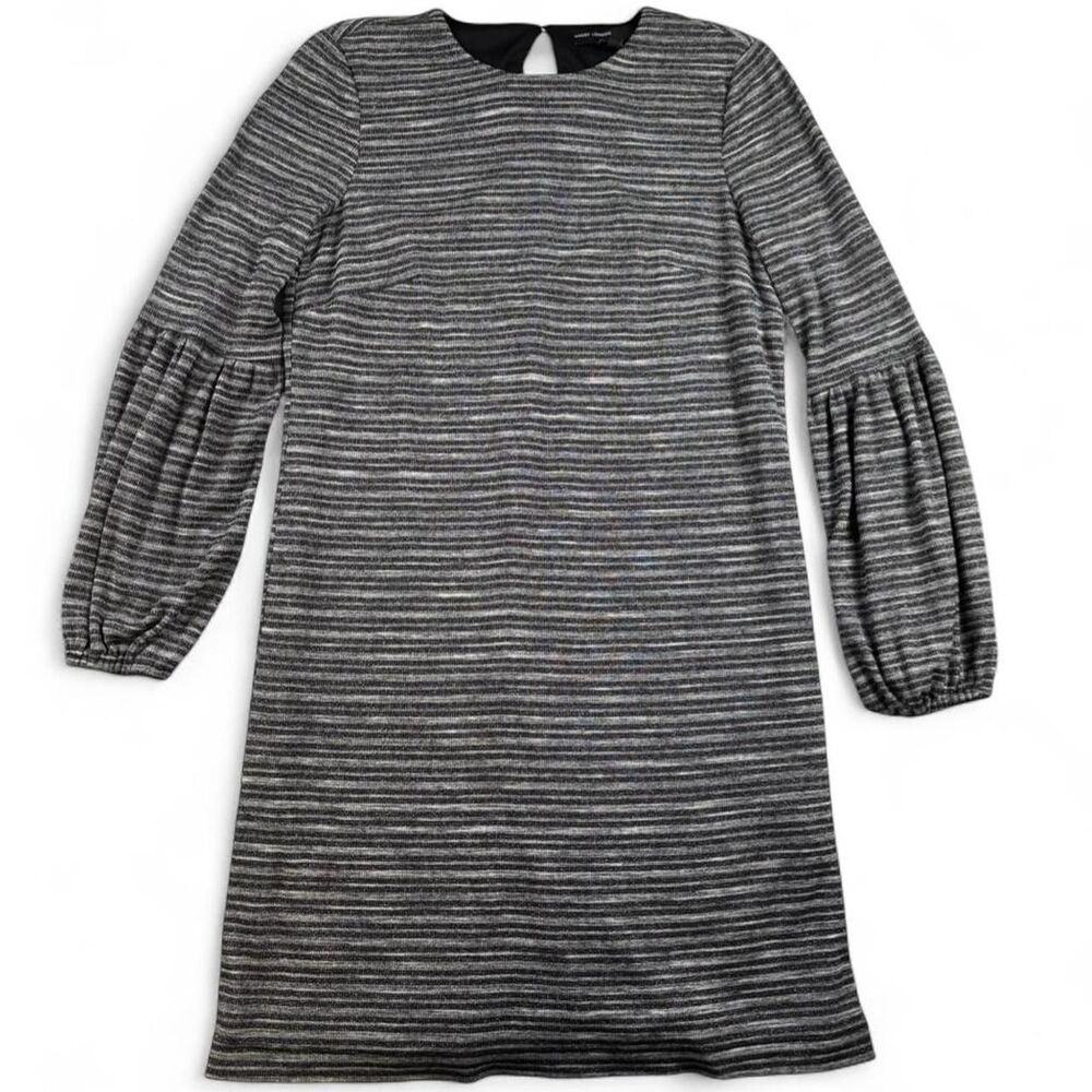 Maggy London Gray & Black Long Sleeve Dress – Size 10